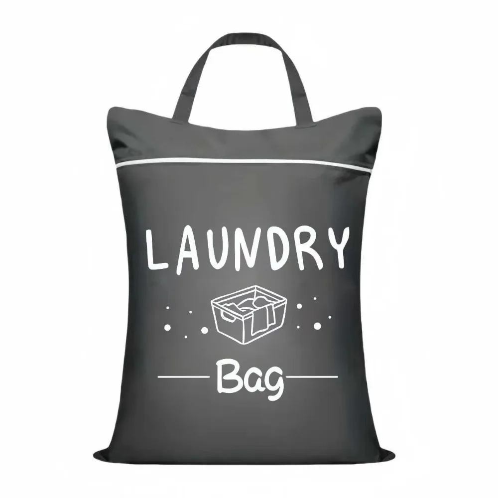 

Solid Color Travel Clothing Storage Bag Large Capacity Zipper Laundry Bag Oxford Cloth Waterproof Clothes Storage Organizer
