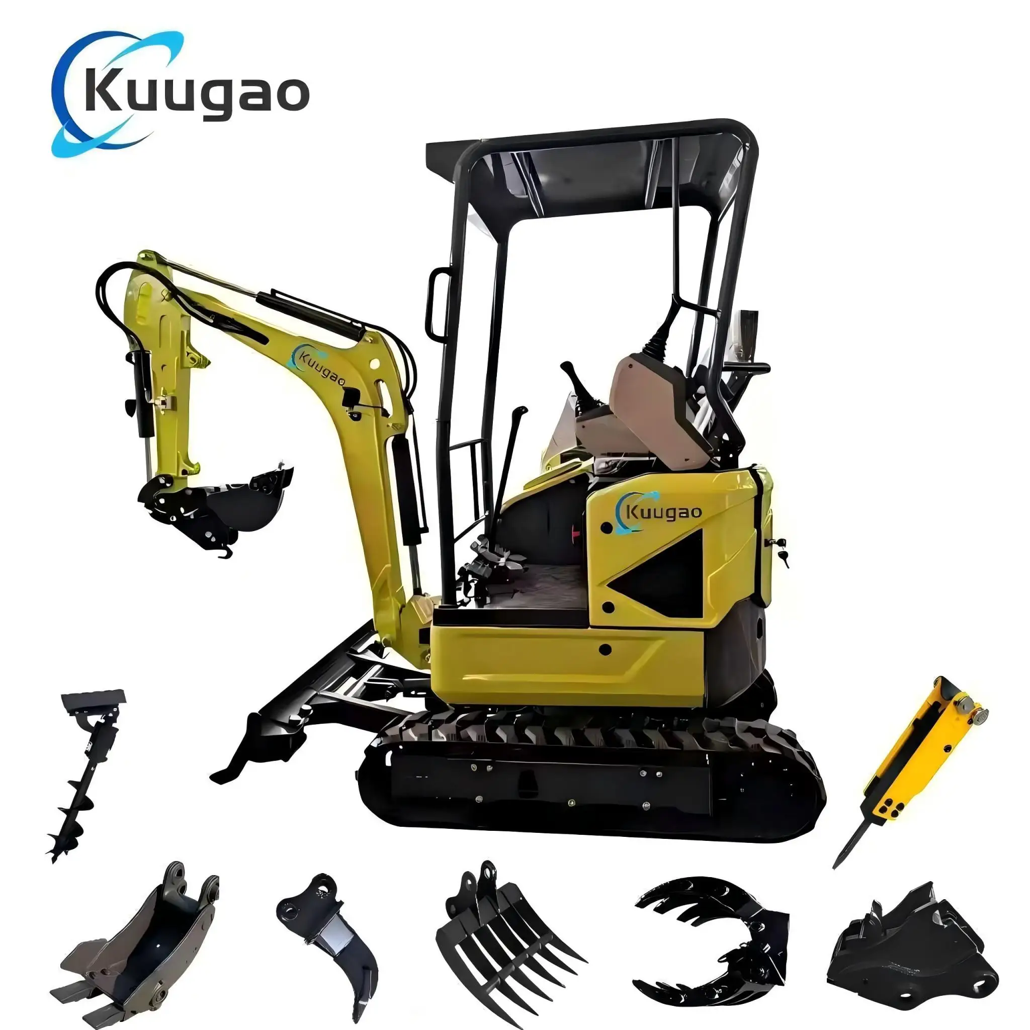 

Mini Excavator 1 Ton EURO 5 Kubota Engine 2 Ton Crawler 1.8 Ton Home Digger 1T Bagger Farm Customized Small Excavator for Sale
