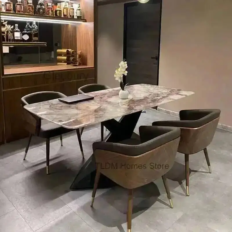 Rückenlehnenstühle Moderner Holzsessel Esszimmer Luxuriöser Minimalistischer Lounge-Esszimmerstuhl Komfortable Esszimmermöbel