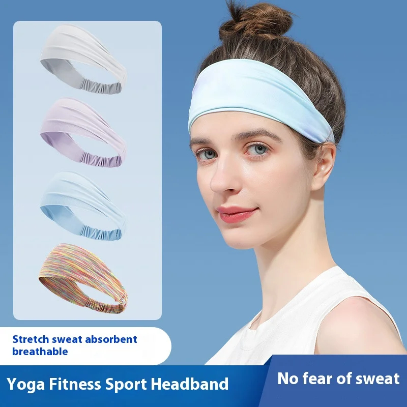 XTJ35 sports headband, outdoor running, fitness yoga, sweat absorbing headband, colorful headscarf, sweatband