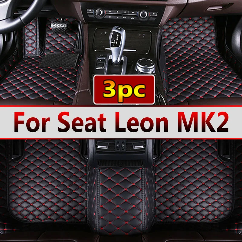 

«На заказ автомобильные коврики для Seat Leon MK2 2006 2007 2008 2009 2010 авто роскошные кожаные мужские и женские автомобильные коврики с полным покрытием