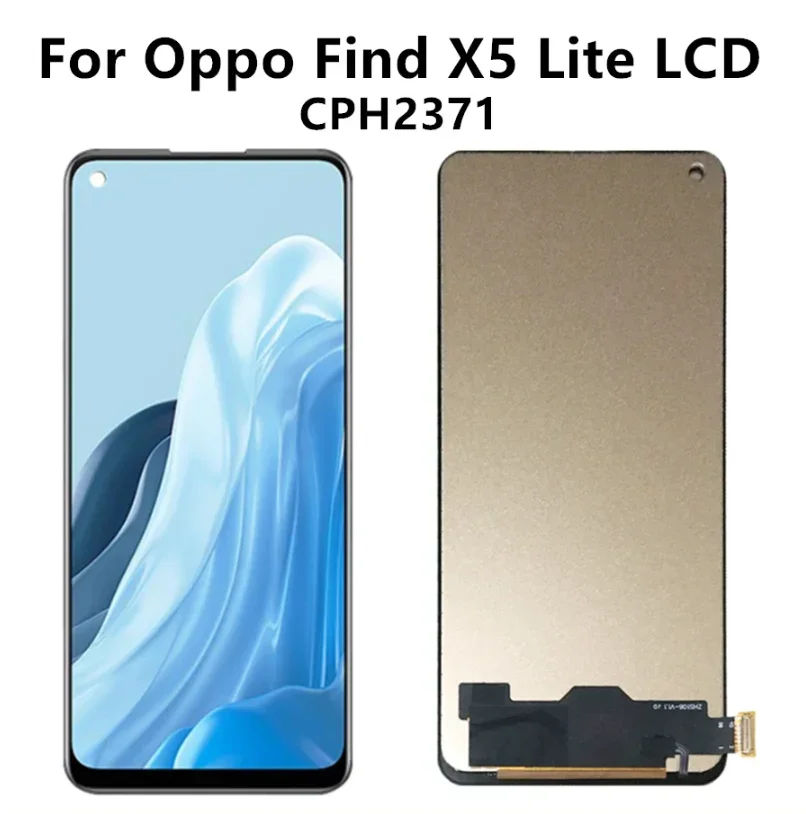 6.43 inch For Oppo Find X5 Lite LCD display CPH2371 LCD touch screen digitizer assembly parts replacement For Find X5 Lite