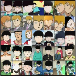 10/30/60pcs Shigeo Reigen Mob Psycho 100 Anime Stickers Funny Suzuki Touichirou Sticker Laptop Notebook Cartoon Graffiti Decals