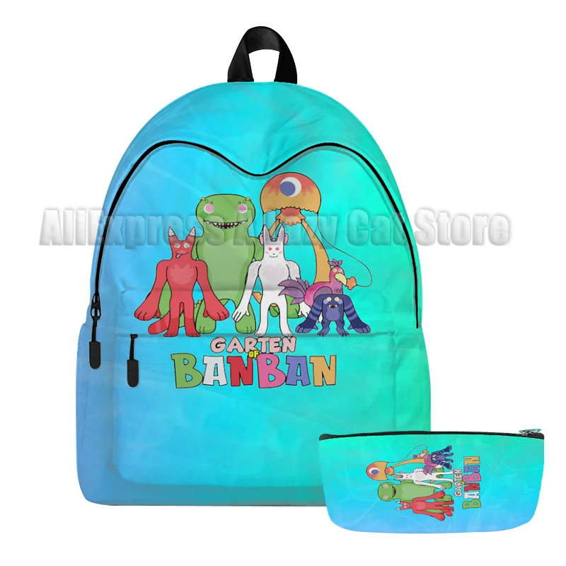 2 pezzi Garten of Banban zaini Cartoon Fashion Teens Boys Kids School Bag Trendy Casual children's Bag Shoulder Boys Schoolbag