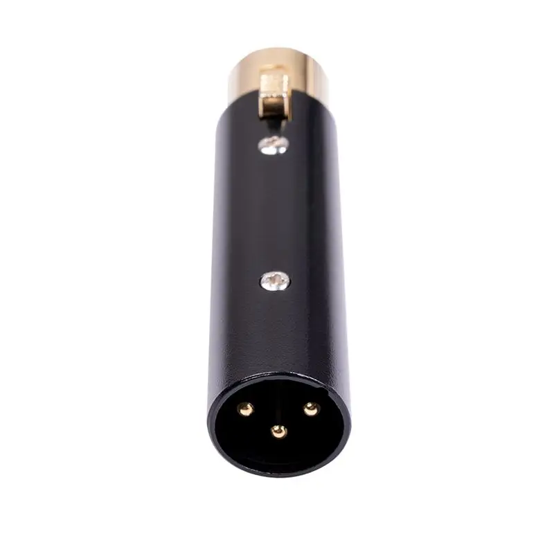 DT17 2X XLR 3 Pin Female to Male Adapter Metal Zinc Alloy for Stereo Microphone Cable Audio Interfaces PA System