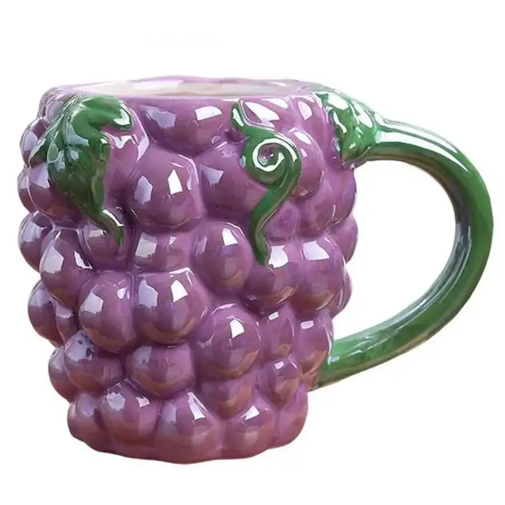 Adorable Fruit Shape Coffee Mug Porcelain Creative Water Cups Durable Heat-resistant Milk Container Household