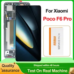 Bilashmart Original 6.67 Xiaomi Poco F6 Pro AMOLED LCD Display Touch Screen Digitizer Assembly Replacement Parts