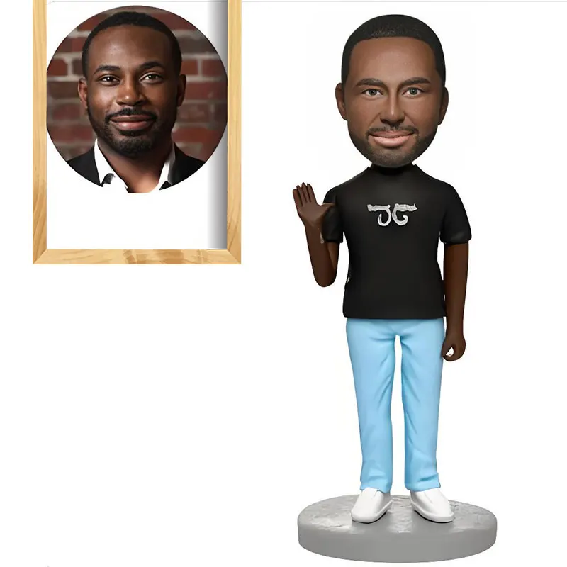 

Custom Bobblehead 6"-9’’ Bobbleheads,Customized Personalized Based on Your Photo, Unique Sculpture Gifts for Husband Colleagues