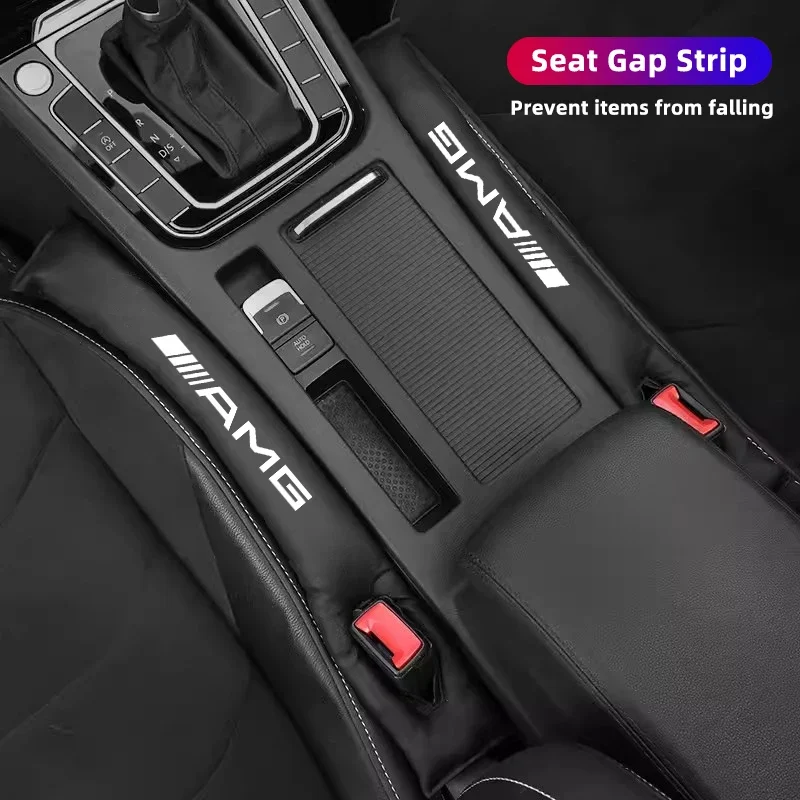 

2Pcs Car Seat Gap Filling Plug Cushion Side Seam Leak Proof Strip For Mercedes Benz AMG E S C A B Class GLE GLS CLS GLC CLA GLA