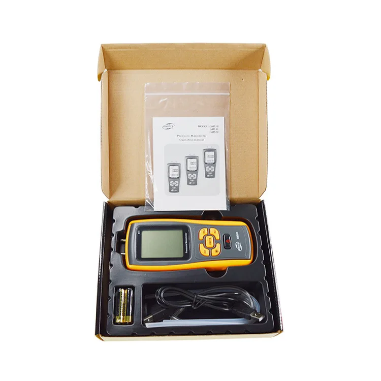 

GM510 Handheld Differential Pressure Gauge Digital Pressure Gauge GM511GM520 Differential Pressure Gauge GM505