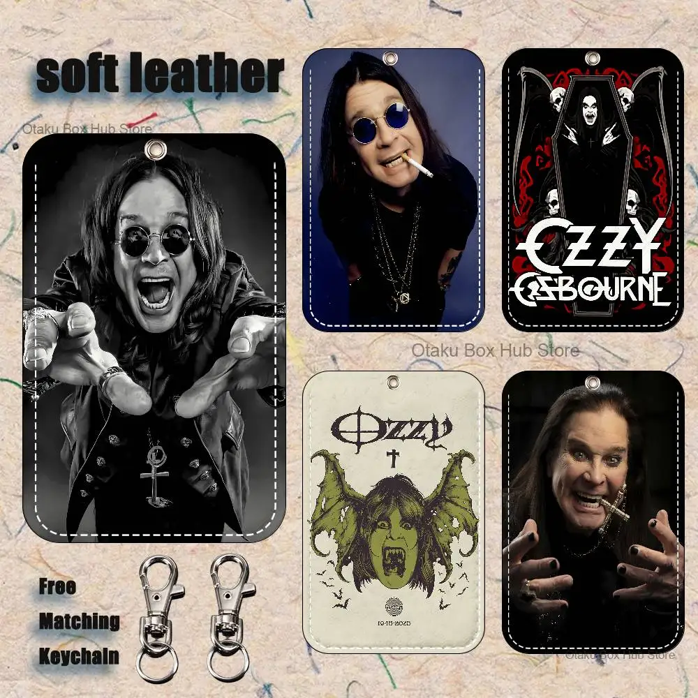 O-ozzy osbourne titular chaveiro para banco titular do cartão de trabalho de negócios cartão de estudante caso protetor cartão de ônibus