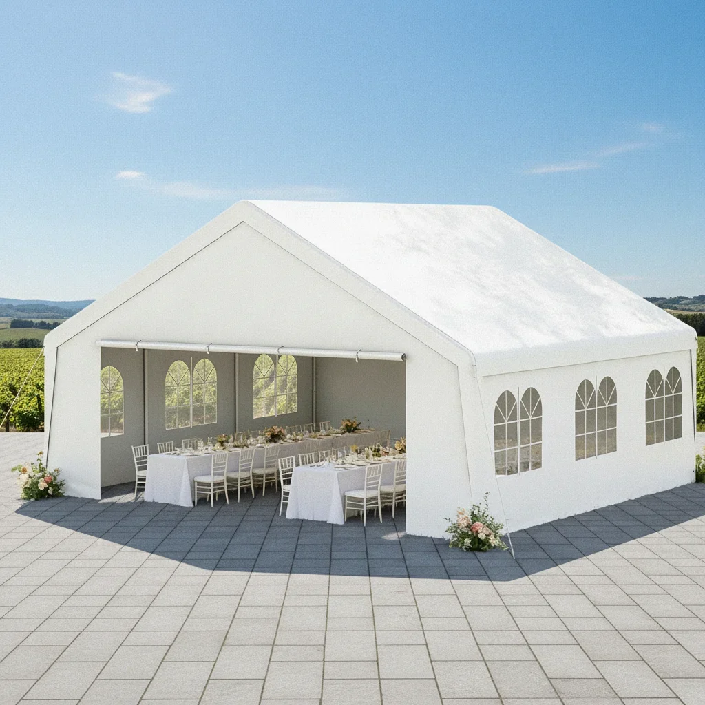 

Large Waterproof Heavy Duty Party Tent Outdoor with Removable Sidewalls for Wedding BBQ Events 20x20FT, Custom