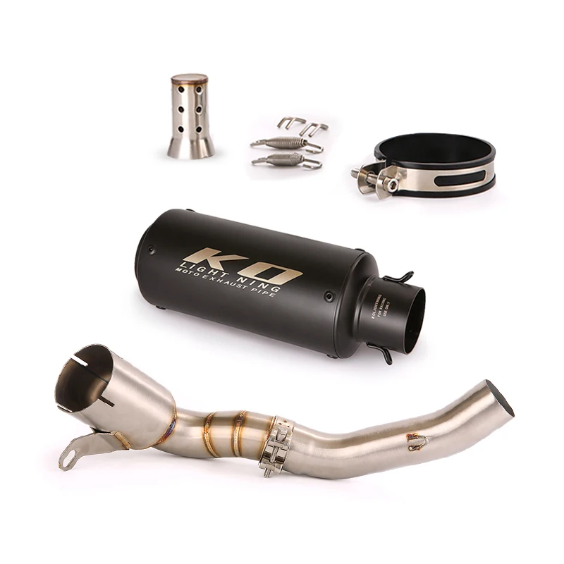 

Motorcycle Exhaust System Middle Connect Link Tube Muffler Slip On Modified For DUKE 250 390 RC390 250ADV 390ADV 2021 2022