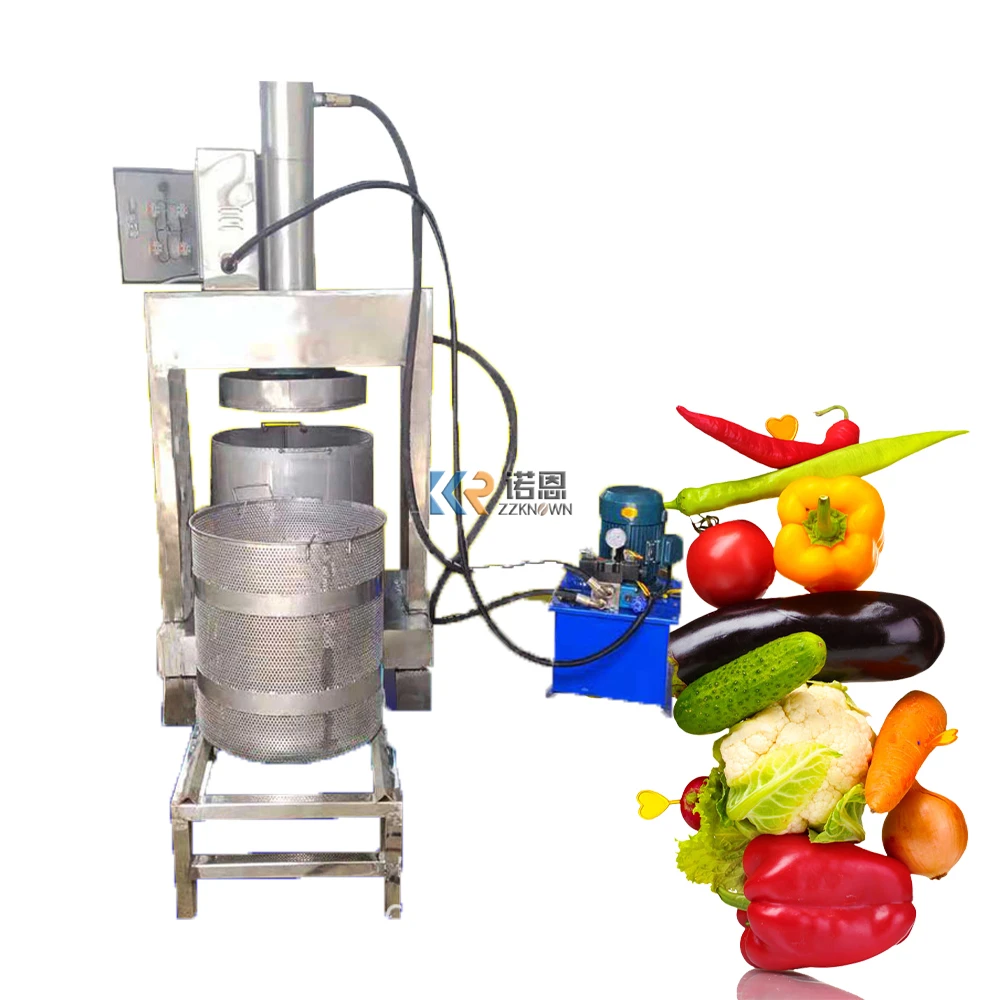 Máquina extractora de zumo prensado, exprimidor hidráulico comercial de prensado en frío, equipo de procesamiento de vegetales y frutas de jengibre