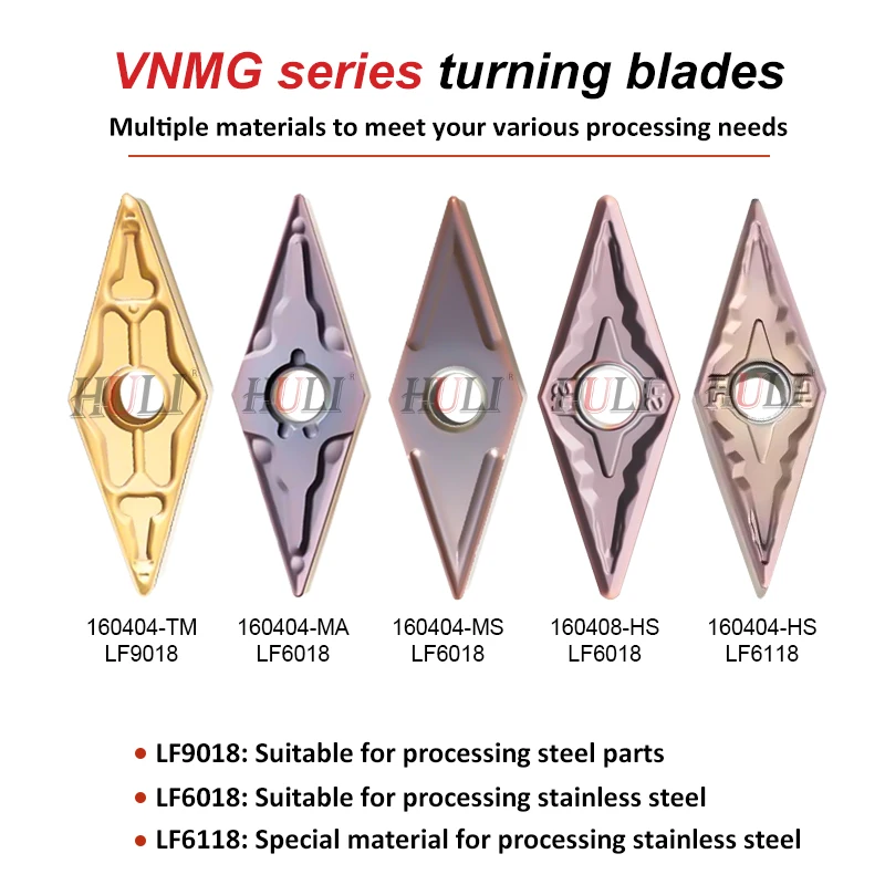 DESKAR 100% Original VNMG160404 160408 MS HS TM MA LF6018 LF6118 LF9018 CNC Lathe VNMG Turning Carbide Blade For Stainless Steel