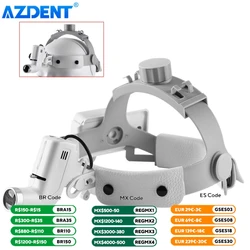 Dental Head Light LED Headband Loupe AZDENT DY-006 5W Lampa do lupów lornetkowych Regulowane narzędzia stomatologiczne Instrument dla dentysty