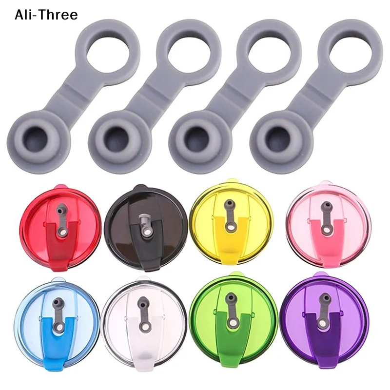 10/20Pcs Universal Silicone Sealing Bottle Straw Hole Grommets Stopper Lids Straw Plug Replacement Tumber 20/30Oz Thermos Cup