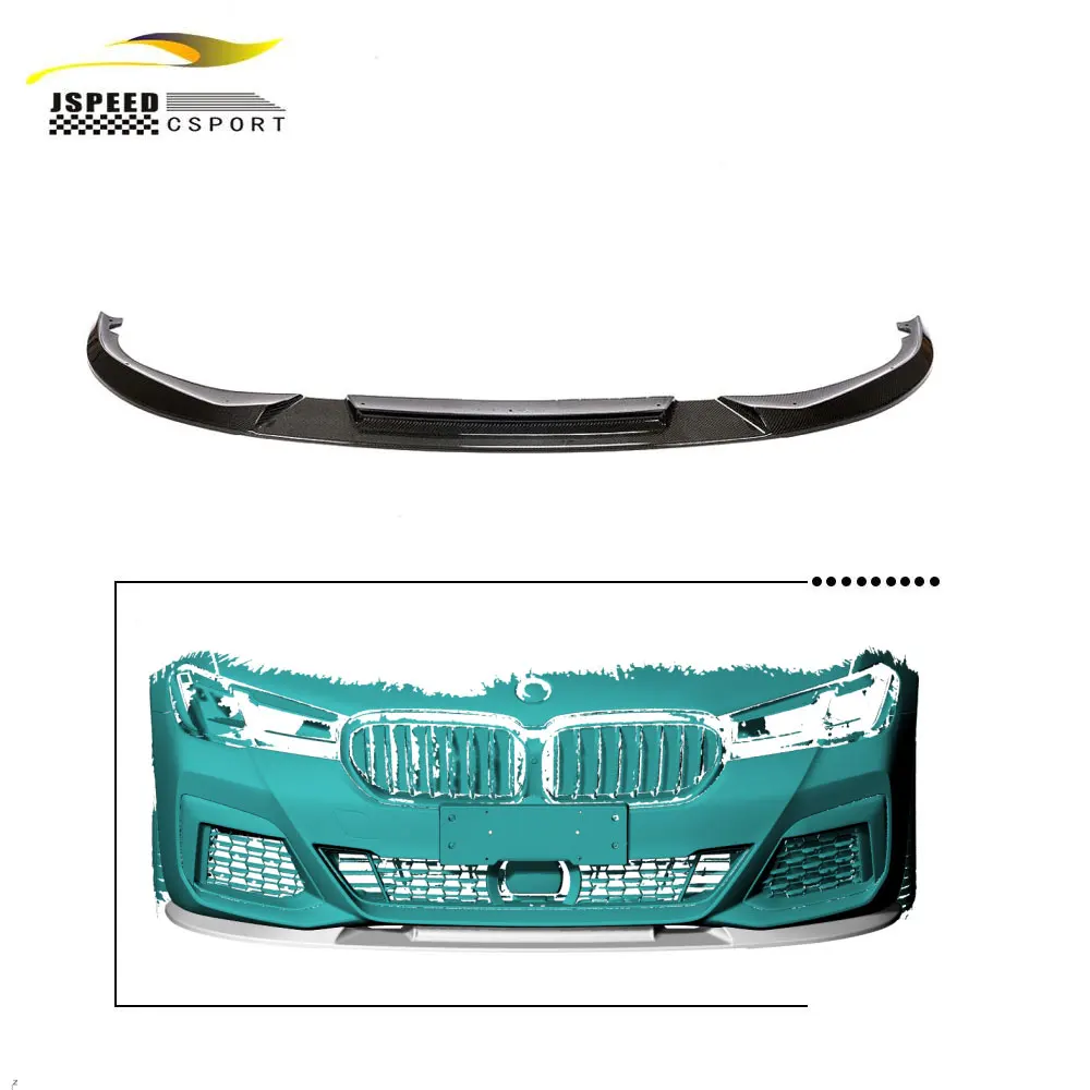 

Suitable for BMW 5 Series G30 G31 LCI M Sport M550I Sedan 4 doors 2021-2022 Carbon fiber front lip