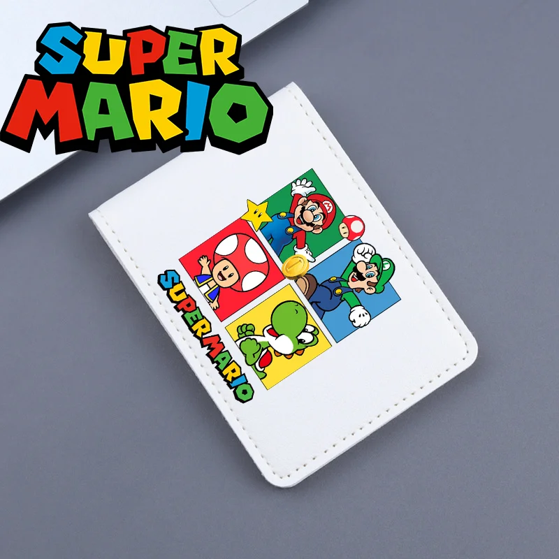 Paquete de Tarjetas de Super Mario Bros, Personajes de Anime como Luigi y la Princesa Peach, Estuche Portátil, Estilo Casual, Ligero