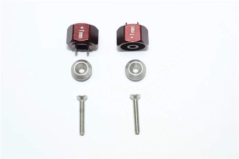 GPM aluminium zeskantadapter (+1 mm) voor TAMIYA 1/8 T3-01 Dancing Rider B8
