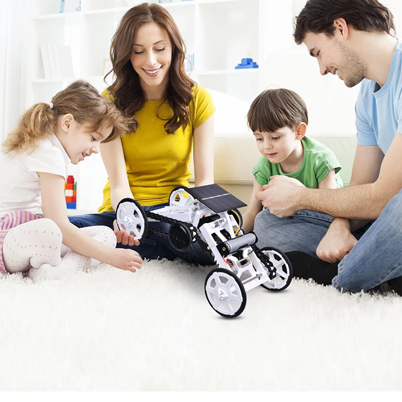 DIY Montar Kit para Crianças, Brinquedo Solar, Conjunto Robótico, Carro de Escalada All-Wheel-Drive, Jogos STEM, Brinquedos Educativos, Presente Kids