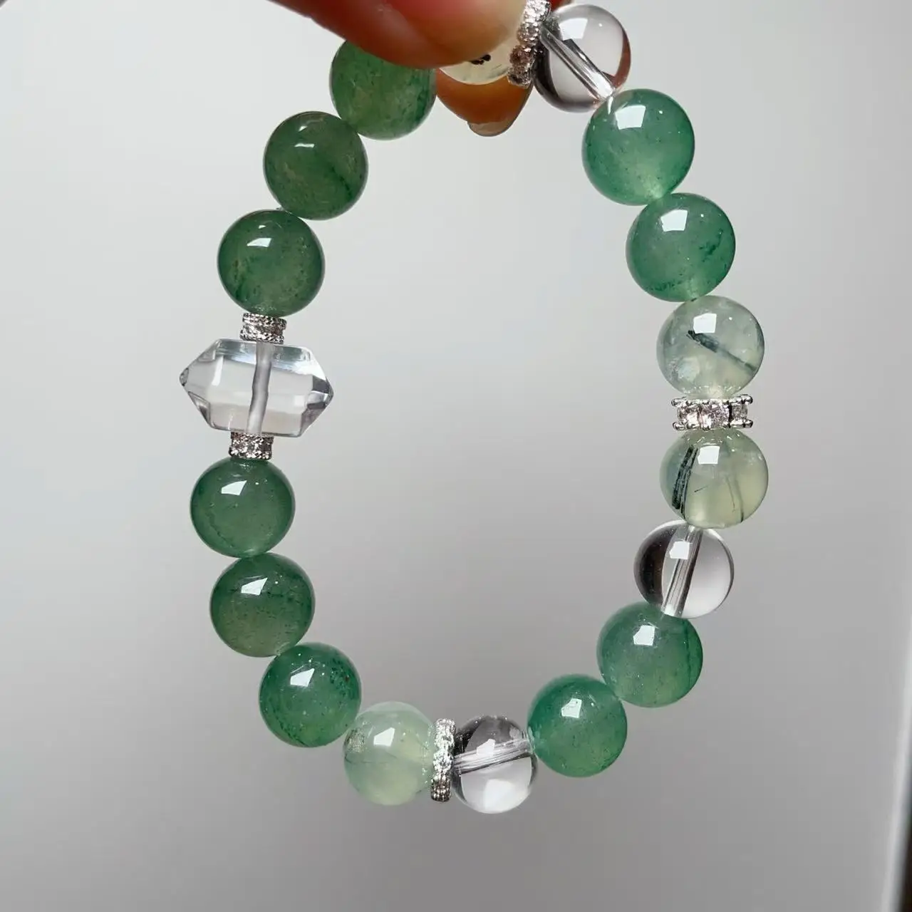 

Natural Lemon Citrine, Green Fluorite Bracelet, Women's Light Luxury Fashion Bracelet Original Design