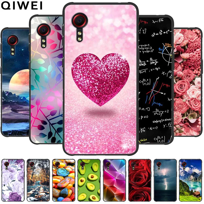 For Samsung XCover 7 Case Cartoon Flower TPU Silicone Soft Bumper for Samsung Galaxy X Cover 7 XCover7 Phone Cases Protector Bag