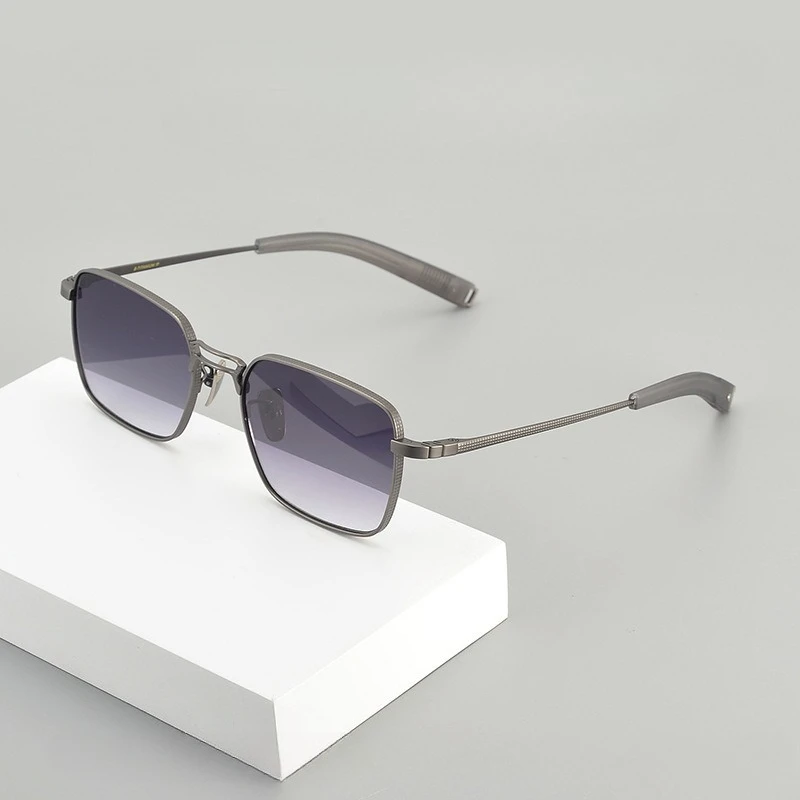 

High Quality Titanium Sunglasses for Men Pilot Driving Eyewear Women Outdoor UV Protection Glasses Support Prescription Lenses