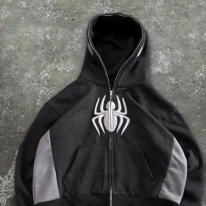 مضحك هوديي Harajuku الشرير الرجال النساء Y2k هوديي الملابس الجرونج المتضخم القوطي بلوزات كول الفتيات الفتيان في الهواء الطلق معطف فضفاض