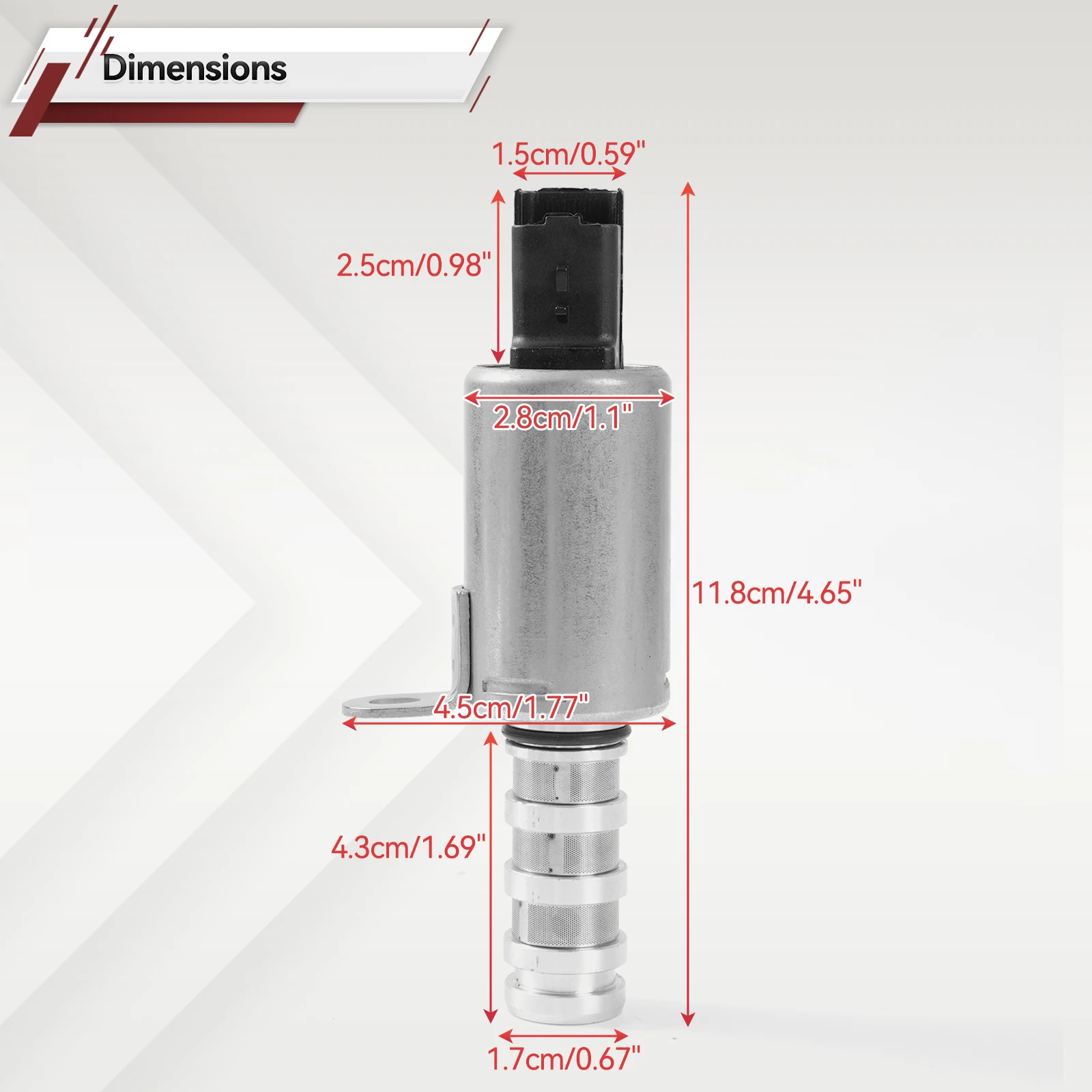 Válvula variável sincronismo controle solenóide, VVT 2 pinos para Mini Cooper Citroen DS Peugeot Vauxhall Opel 1.4 1.6 11367564734 7564734