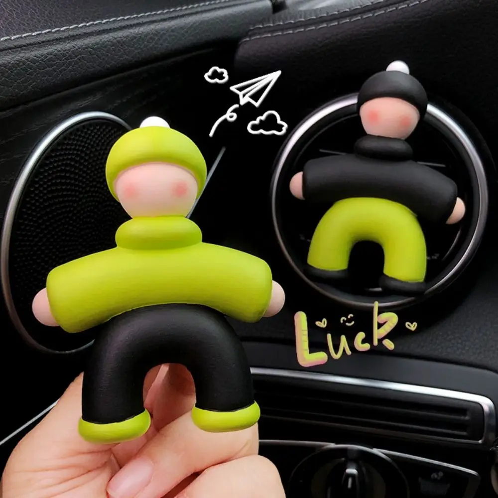 Cute People Shape Car Perfume Clip Non-toxic Long Lasting Car Air Freshener Odor Removal Plaster