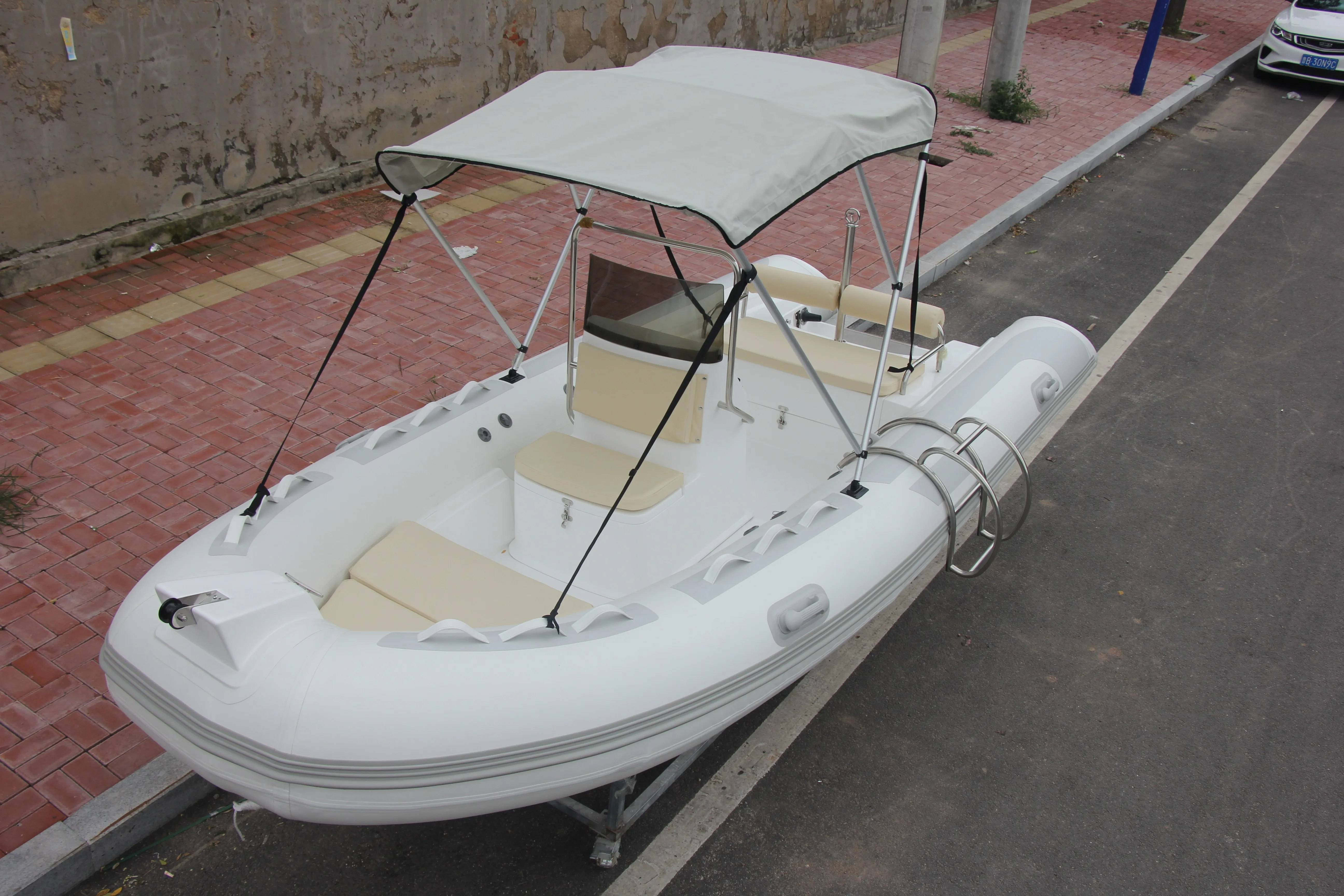 Barco con nervios de fibra de  - Fishing Boat Fiberglass reseña y precio
