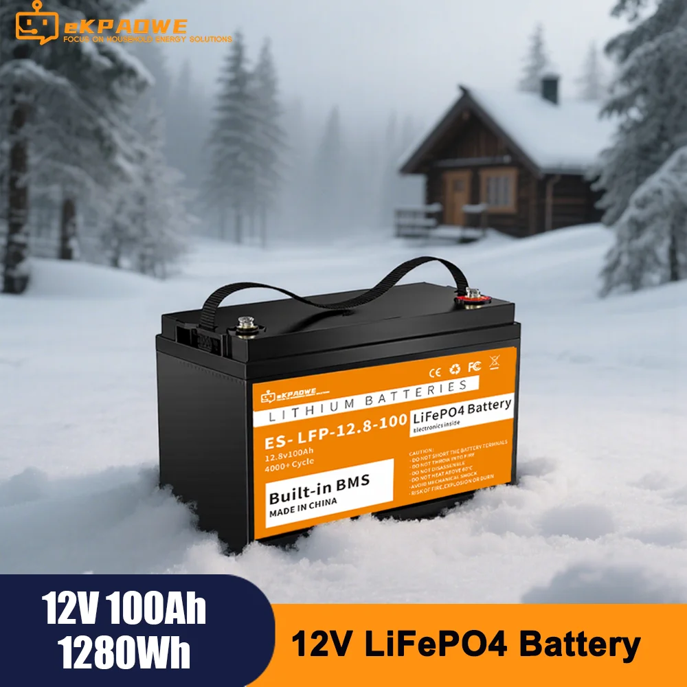 

Shipping from Poland Warehouse 24V LiFePo4 Battery 200Ah 2560Wh 12V Lithium Battery Built-in Bluetooth BMS For RV Solar Energy
