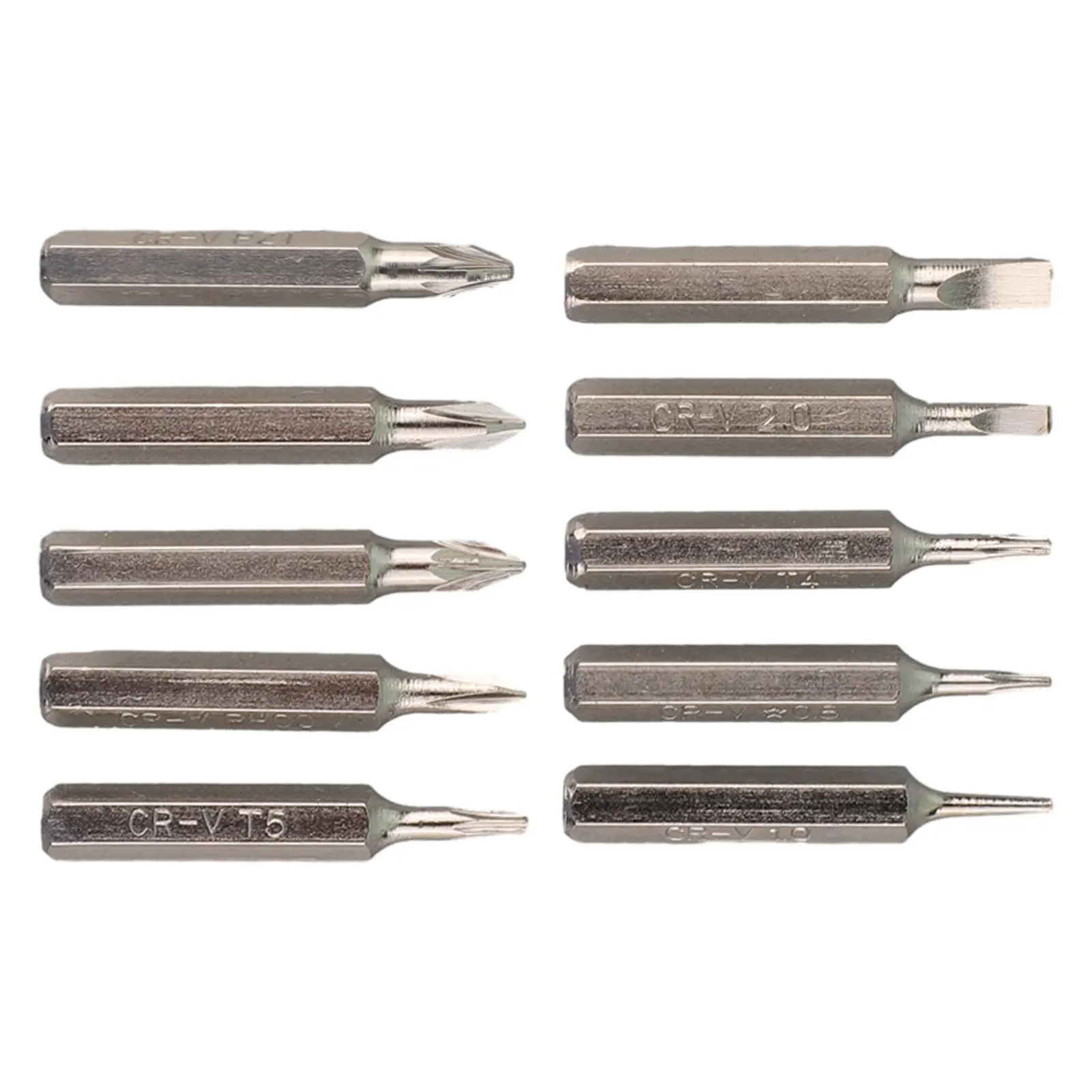 Professionelles Schraubendreher-Bit-Set aus Chrom-Vanadium-Stahl, 4 mm Schaft, 28 mm Länge, ideal für die Montage von Elektroschraubern, 10 Stück