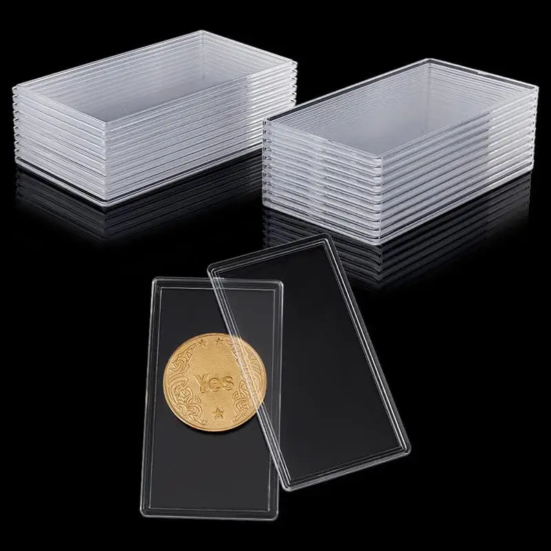 1/2PCS Clear Plastic Collectible Banknote Organiser Commemorative Banknote Protective Case Souvenirs Paper Currency Protector