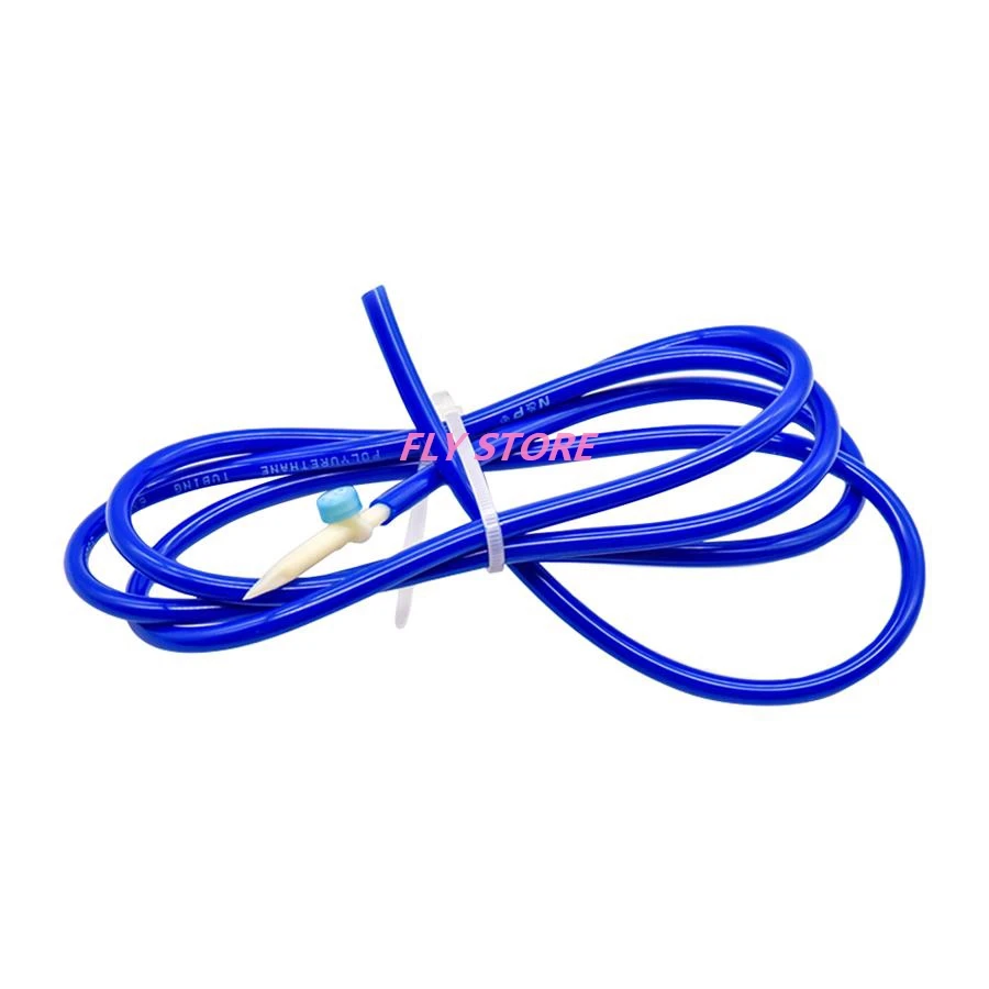 Dental Chair Water Hose External Ultrasonic Scaler Turbine Water Hose Air Hose 6*4MM with Cap Piercer length is 2 meters.