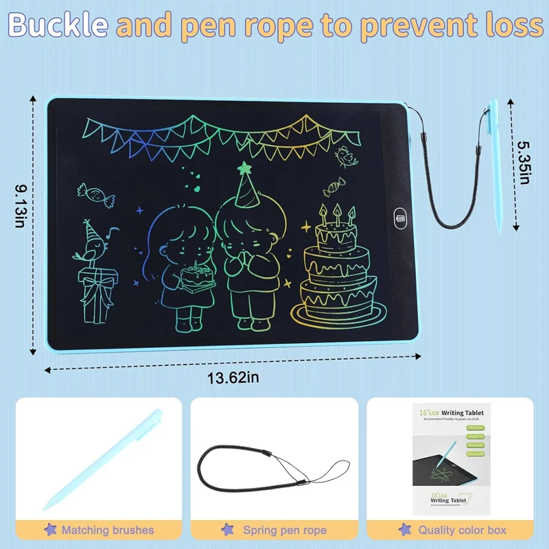 Lcd Handwriting Board 11/13/ 16inch Small Blackboard One-Click Clearing Highlight Drawing Board Kidsren's Toy Graffiti Writing Board