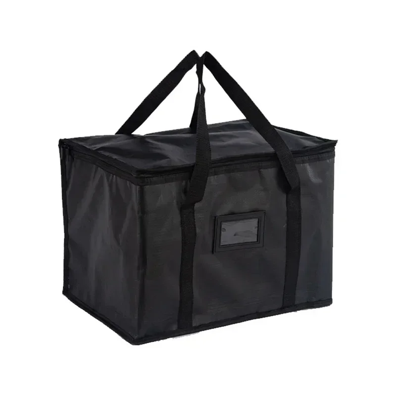 Sac isotherme thermique isolé, boîtes de rangement pour aliments frais, grands sacs frais, fermeture éclair, pique-nique camping, 18 feuilles, 70L