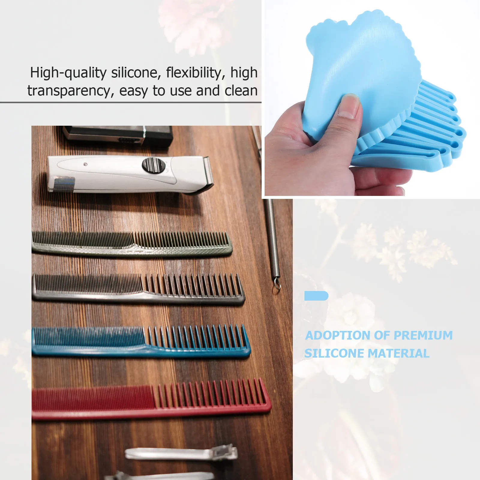 

1pc Crystal Epoxy Mold Silicone Comb Mold Premium Material Durable Diy Afro Comb Making Craft Manual Mould Jewelry Accessory