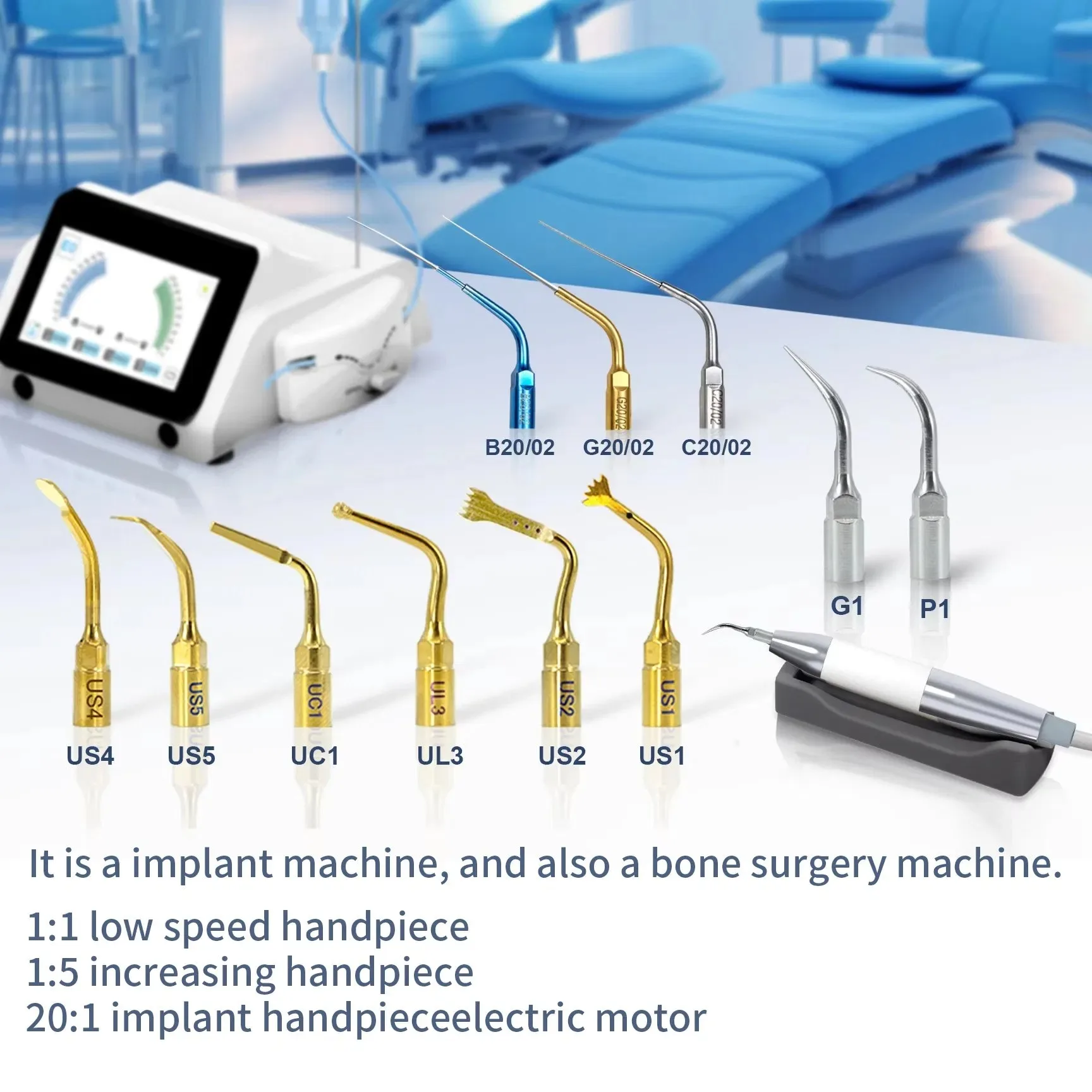 Likaymo Dental Product Dental Ultrasonic Piezoelectric Surgery Bone Knife Piezo Surgery & Lmplant Device