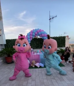 Disfraz de Mascota de dibujos animados para adultos, Vestido de felpa de Halloween y Navidad, muñeca de Bebé y Niño, nuevo