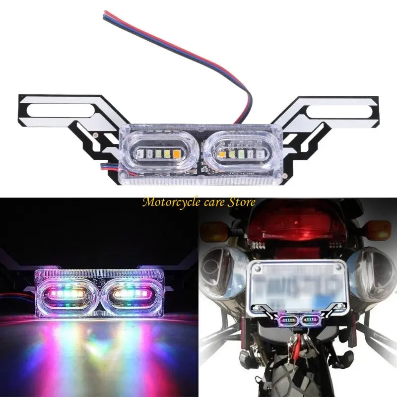 U75F ABS LED Rear Light with Energy Saving Technology & Waterproof Designs High Visibility Bike Light for Motorcycles
