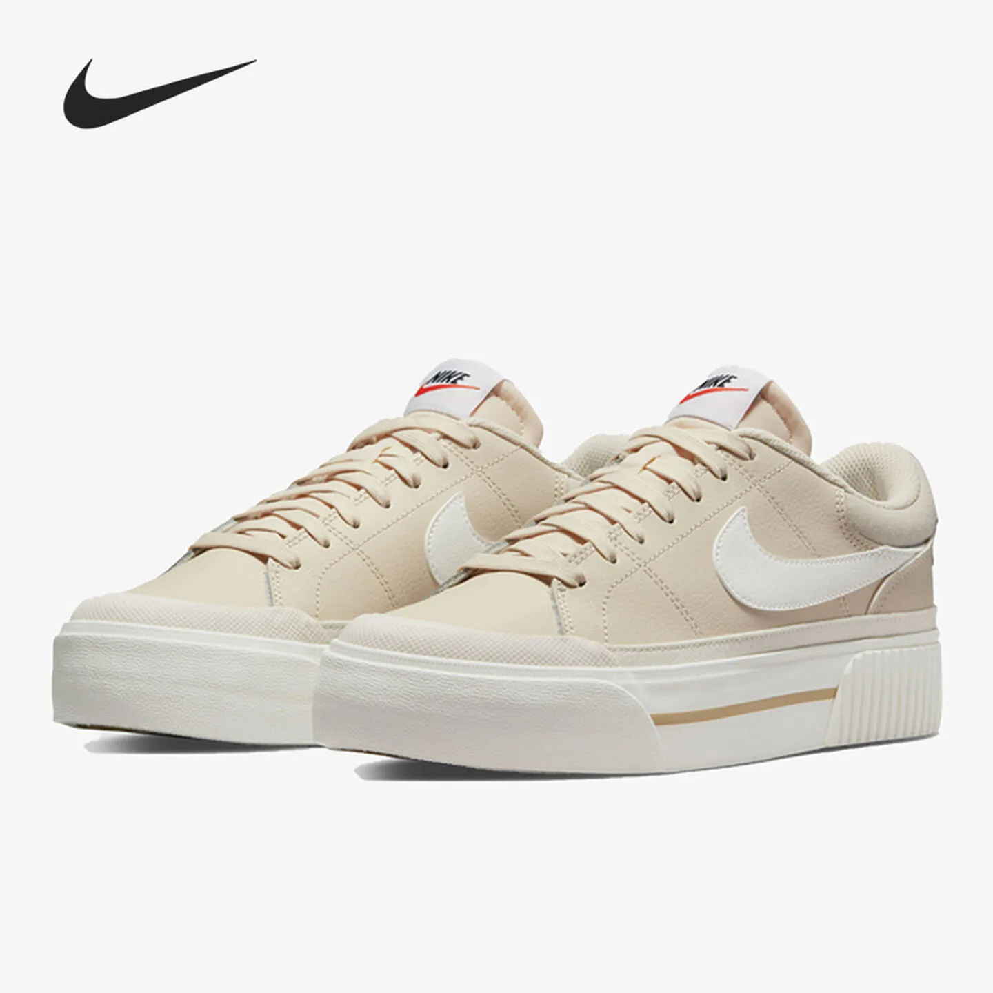 

Женские повседневные низкие кроссовки Nike Court Legacy Lift DM7590-200 Коричневые легкие и удобные противоскользящие спортивные туфли