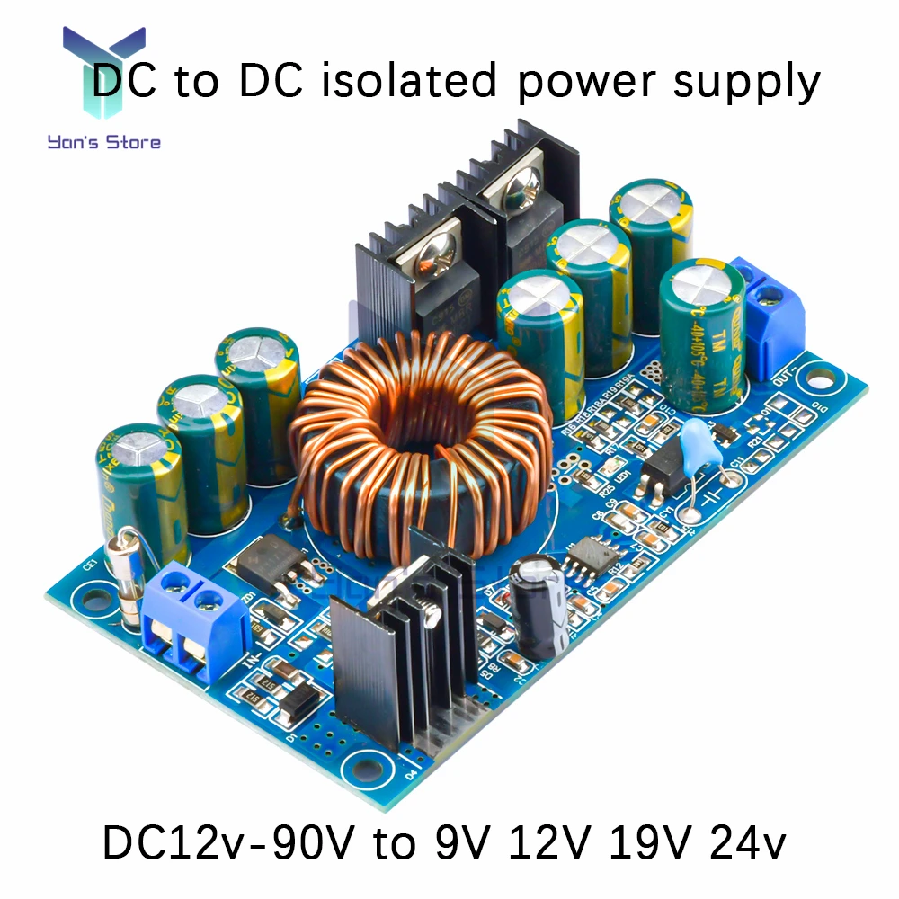 DC-DC Isolated Step-down Constant Voltage Power Supply Module 12V-90V to 9V 12V 19V 24V 4A buck voltage converter power module