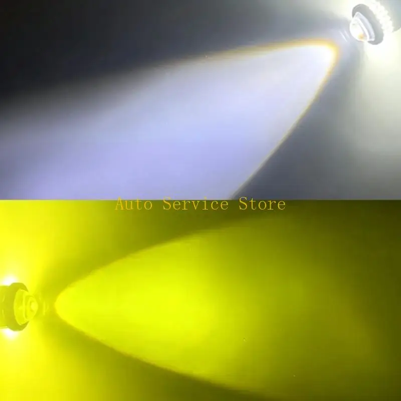 462A High Power H4 LED Bulb Double Color Temperature 6000K 3000K for Automotive Bike