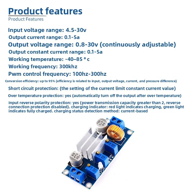 5A Constant‑Voltage Constant‑Current Step‑Down Module for LED & Battery Charging