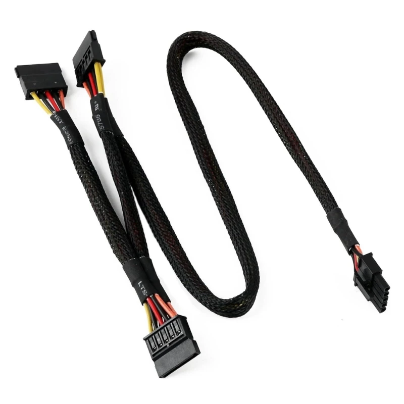 

5Pin Male to 3 15pin Power Supply Adapter Cable 5Pin to 3 Power Cable