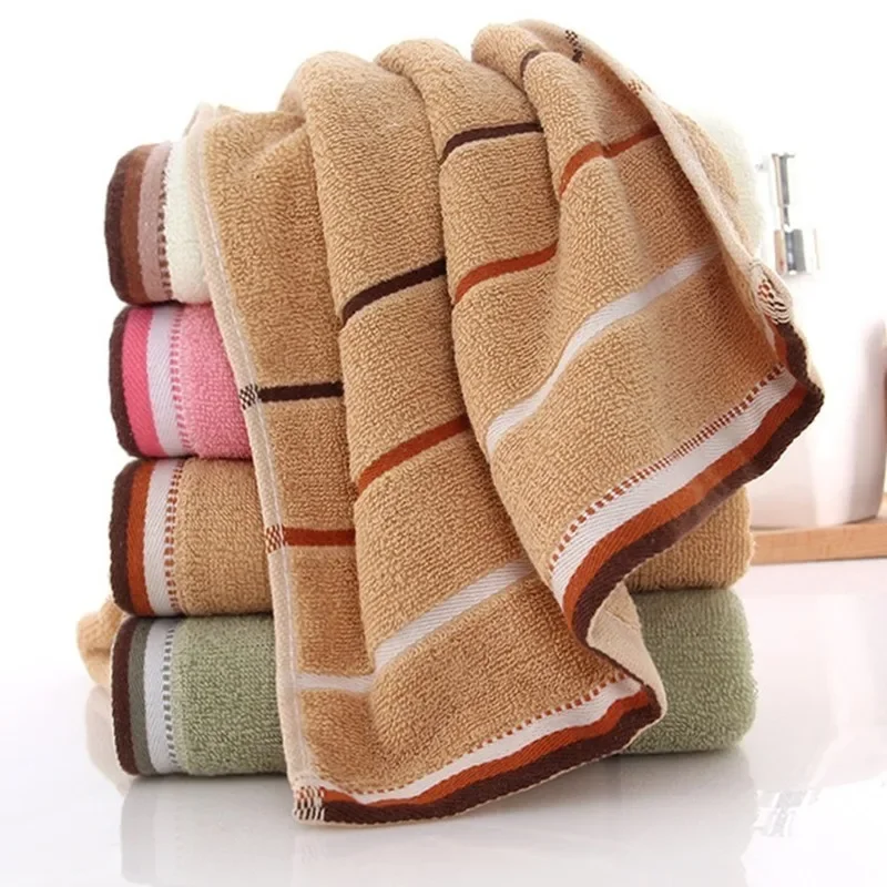 Bath Towel Absorbent Adult Bath Towels Solid Color Soft Face Hand Shower Towel for Bathroom Washcloth 35x75cm