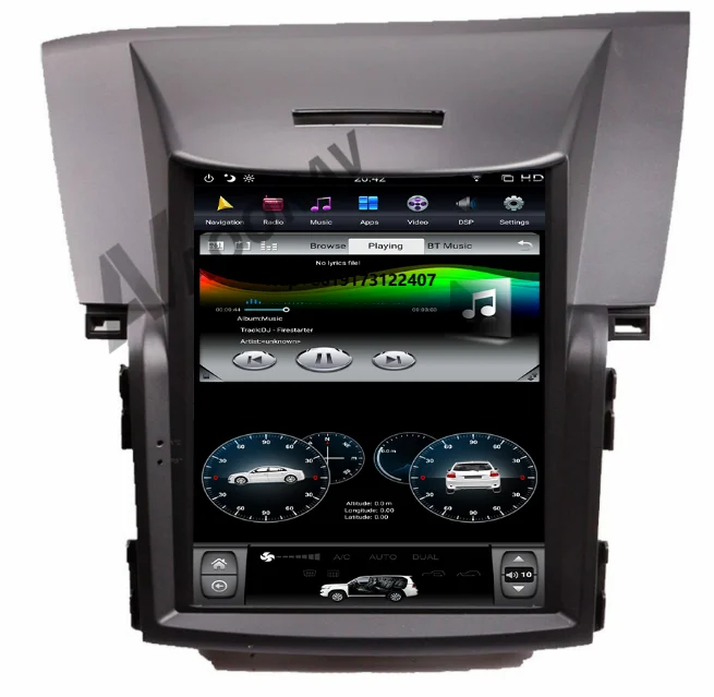 

AOONAV Автомобильный 10,4-дюймовый мультимедийный сенсорный экран с CarPlay и навигацией для CRV 2018, поддержка DVD-плеера