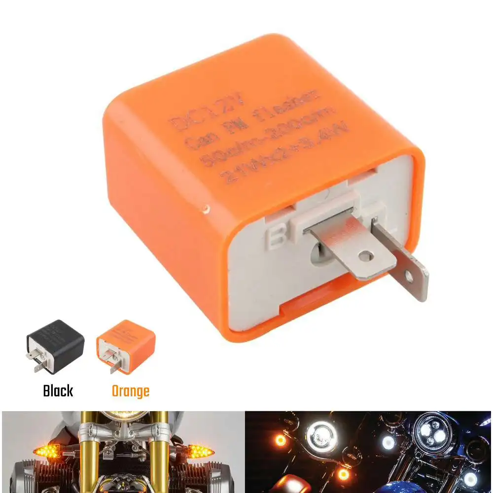 Motorcycle/Motorbike Accessory LED Flasher Relay Adjustable Frequency ABS plastic Turn Signal Blinker Indicator Flasher Relays